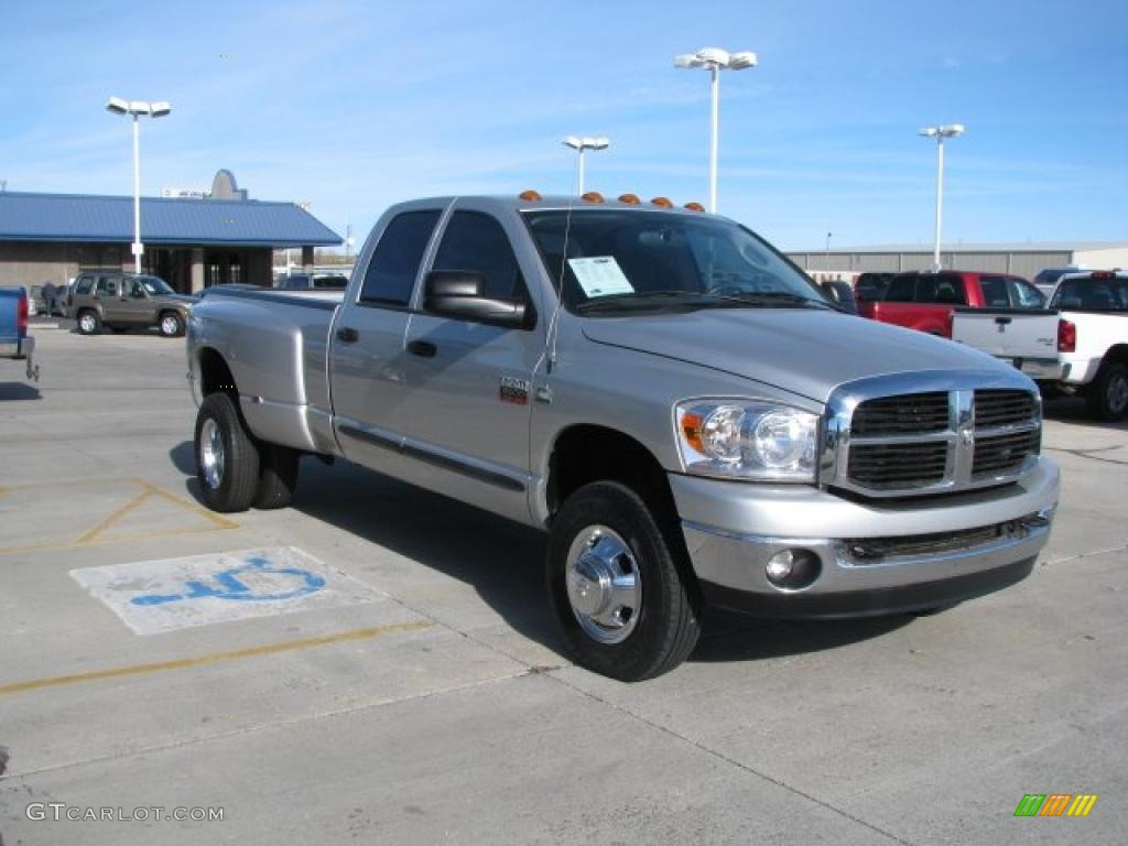 2007 Ram 3500 Big Horn Quad Cab 4x4 Dually - Bright Silver Metallic / Medium Slate Gray photo #15