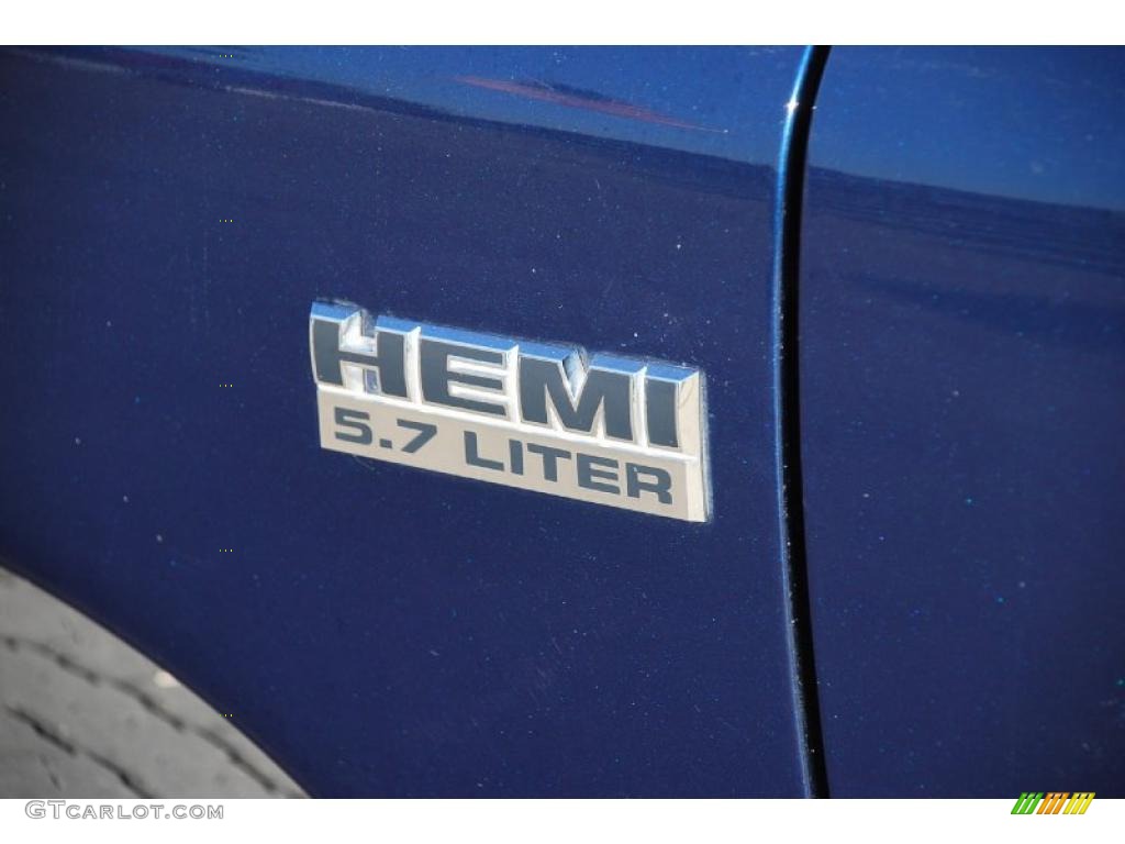 2008 Ram 1500 Big Horn Edition Quad Cab - Patriot Blue Pearl / Medium Slate Gray photo #12