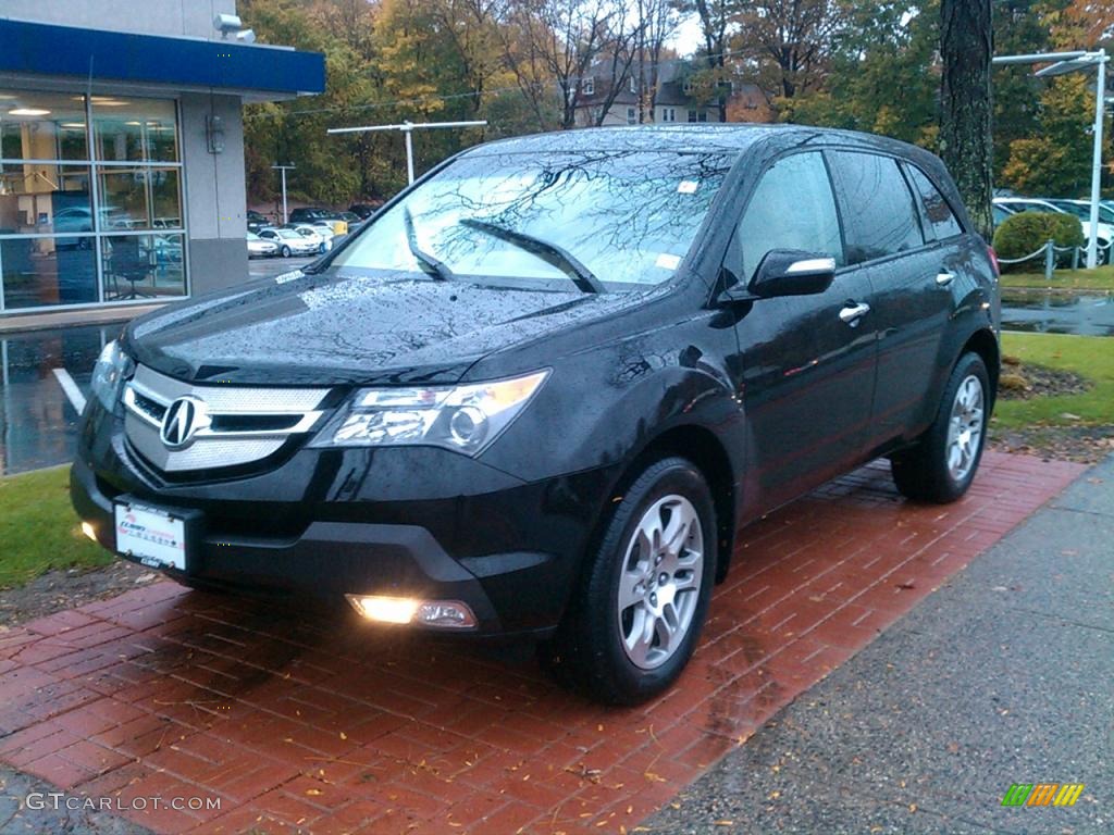 Formal Black 2009 Acura MDX Technology Exterior Photo #39406137