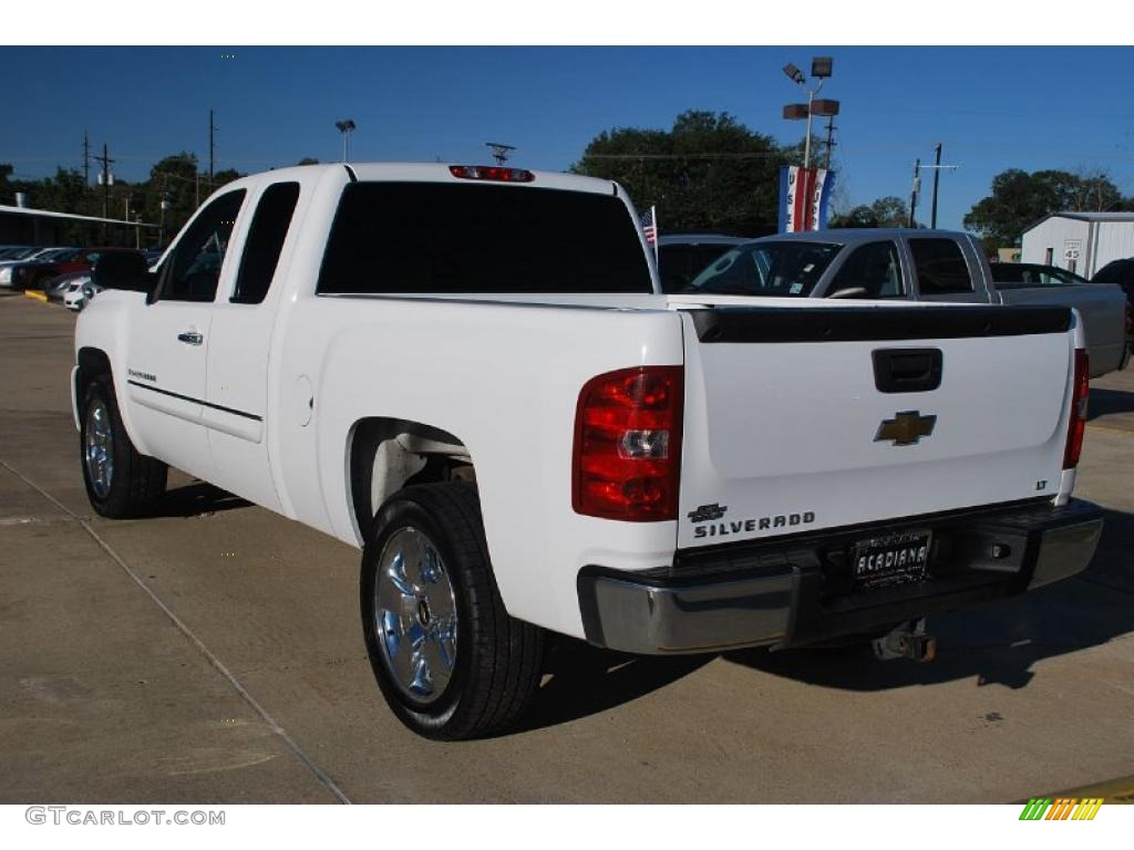 Summit White 2009 Chevrolet Silverado 1500 LT Extended Cab Exterior Photo #39406417