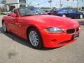 2004 Bright Red BMW Z4 2.5i Roadster  photo #8