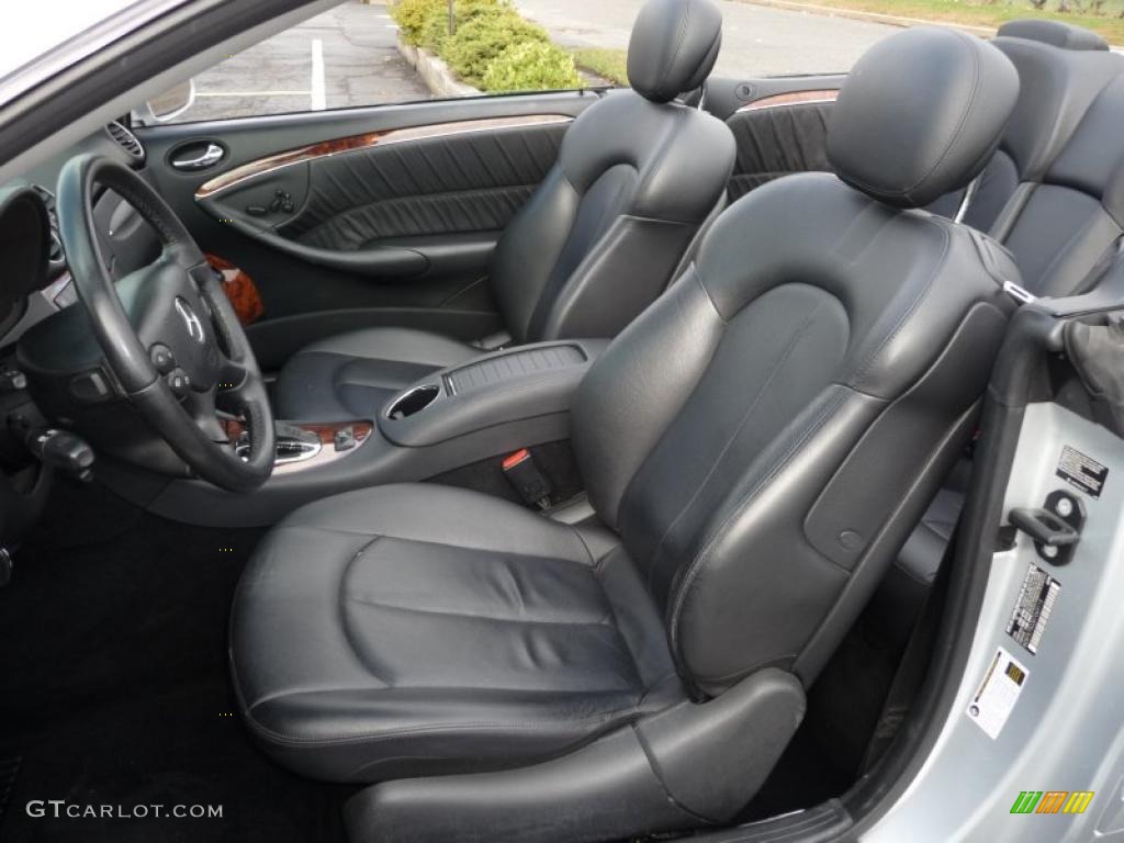 Black Interior 2006 Mercedes-Benz CLK 500 Cabriolet Photo #39406837