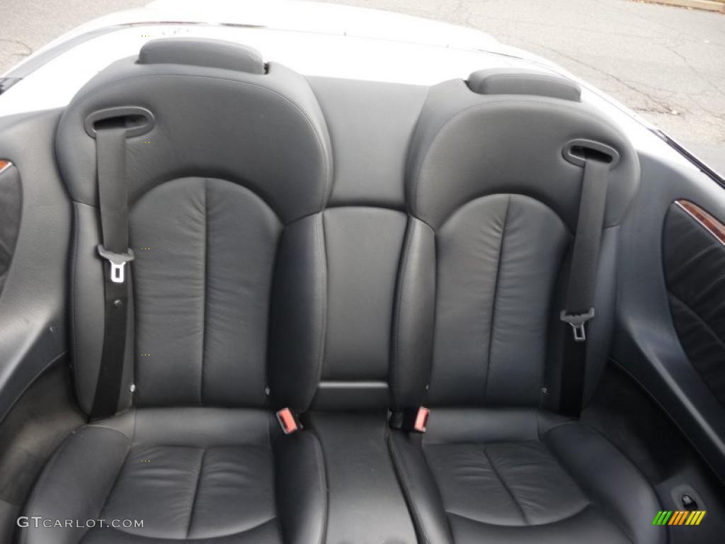 Black Interior 2006 Mercedes-Benz CLK 500 Cabriolet Photo #39406853