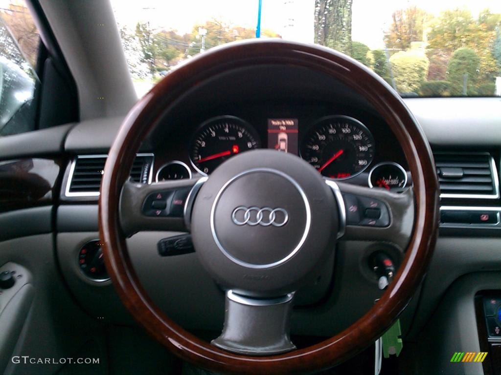 2005 Audi A8 L 4.2 quattro Platinum Steering Wheel Photo #39407133