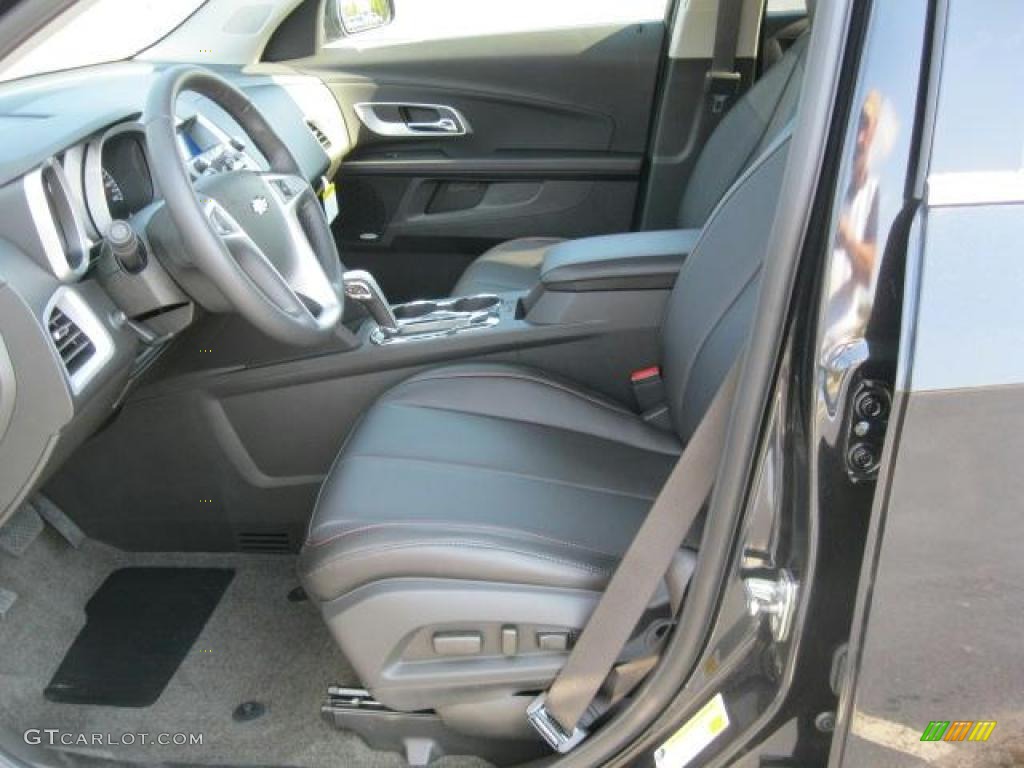 Jet Black Interior 2011 Chevrolet Equinox LT Photo #39408381