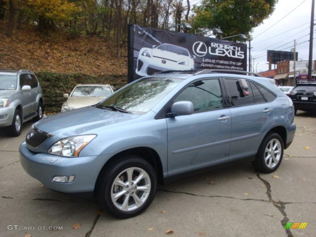 2009 RX 350 AWD - Breakwater Blue Metallic / Light Gray photo #1