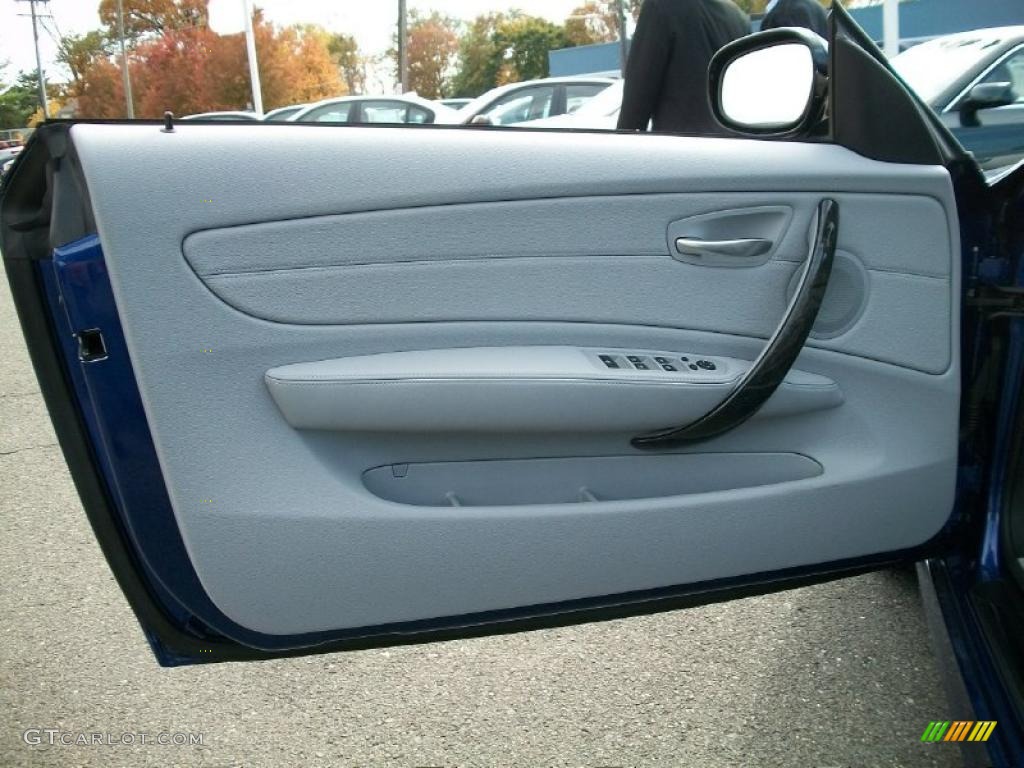 2010 BMW 1 Series 128i Convertible Taupe Door Panel Photo #39410581