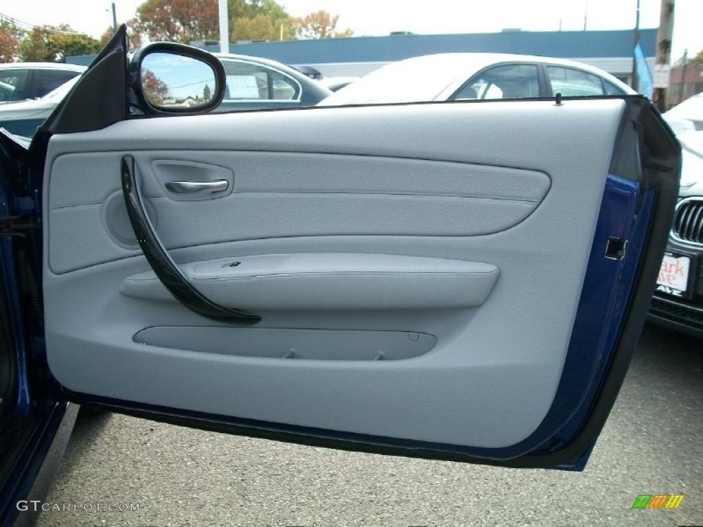 2010 BMW 1 Series 128i Convertible Taupe Door Panel Photo #39410777