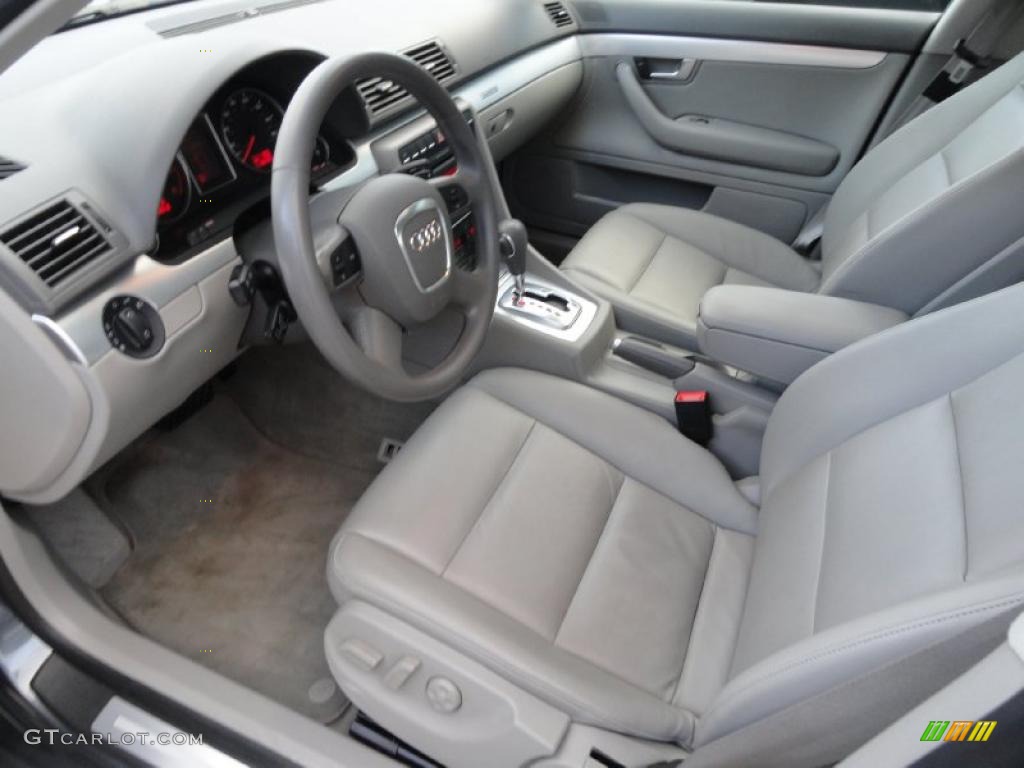 2008 Audi A4 2.0T quattro Sedan Light Gray Dashboard Photo #39411273