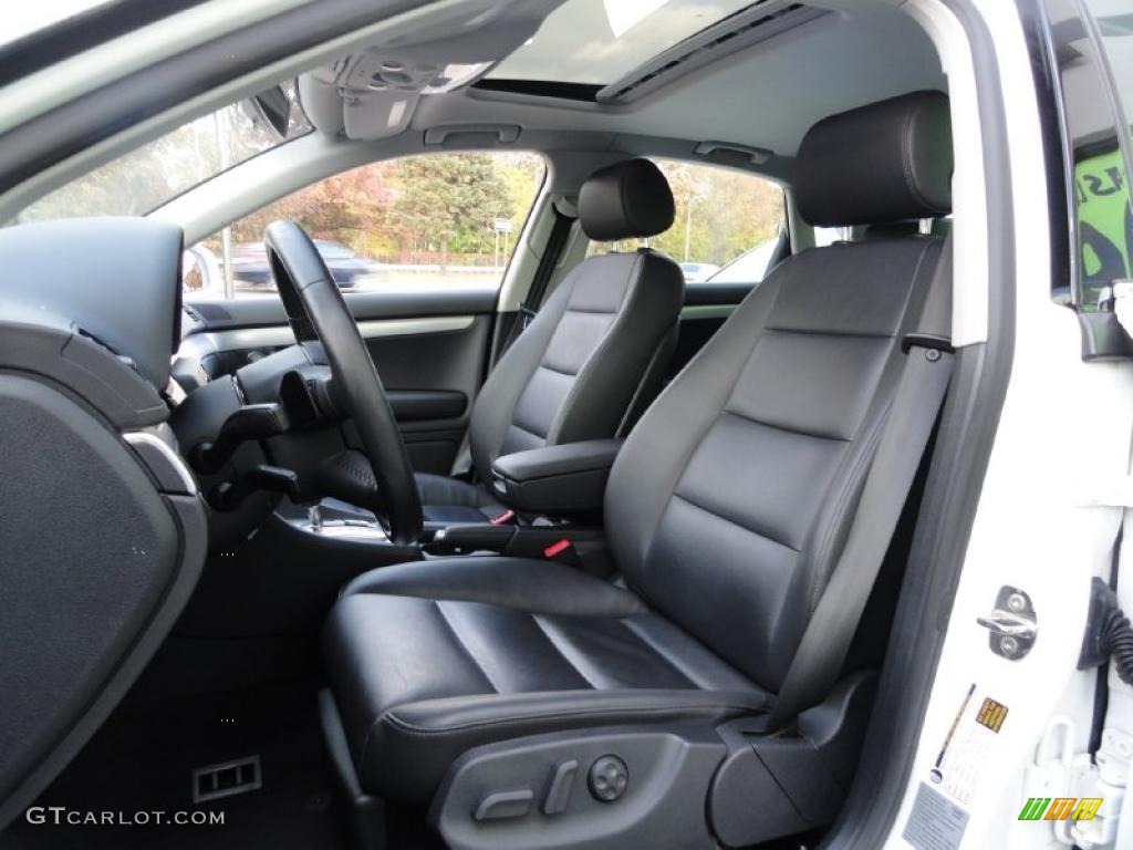 Black Interior 2008 Audi A4 2.0T quattro S-Line Sedan Photo #39411733