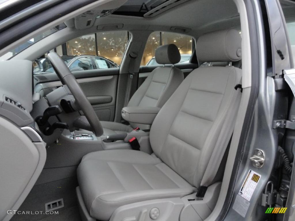 Light Gray Interior 2008 Audi A4 2.0T quattro Sedan Photo #39412217