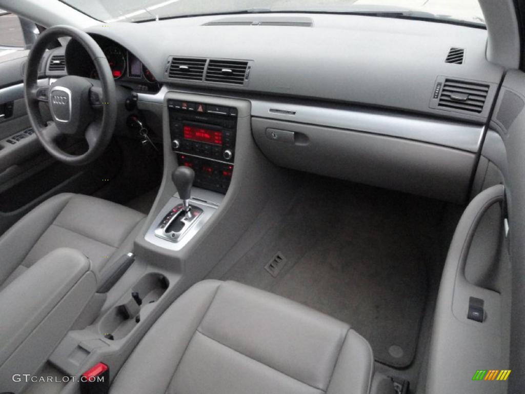 2008 Audi A4 2.0T quattro Sedan Light Gray Dashboard Photo #39412257
