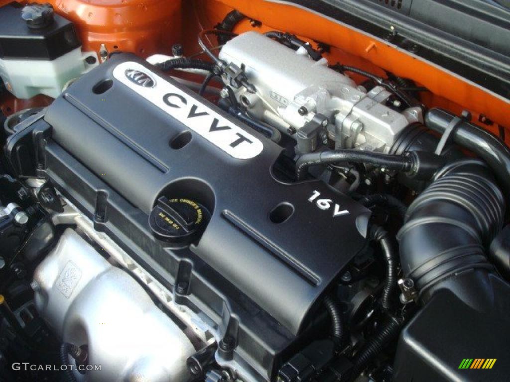 2009 Kia Rio LX Sedan 1.6 Liter DOHC 16-Valve CVVT 4 Cylinder Engine Photo #39412877