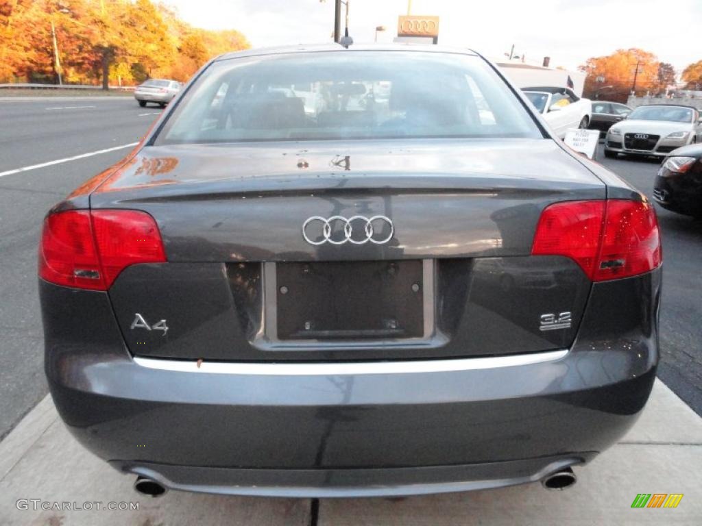 2008 A4 3.2 Quattro S-Line Sedan - Dolphin Grey Metallic / Black photo #4