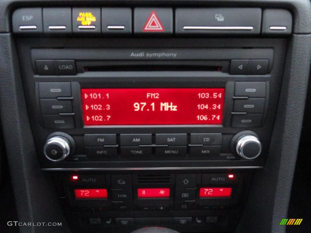 2008 Audi A4 3.2 Quattro S-Line Sedan Controls Photo #39413793