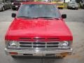 1991 Aztec Red Nissan Hardbody Truck Regular Cab  photo #2