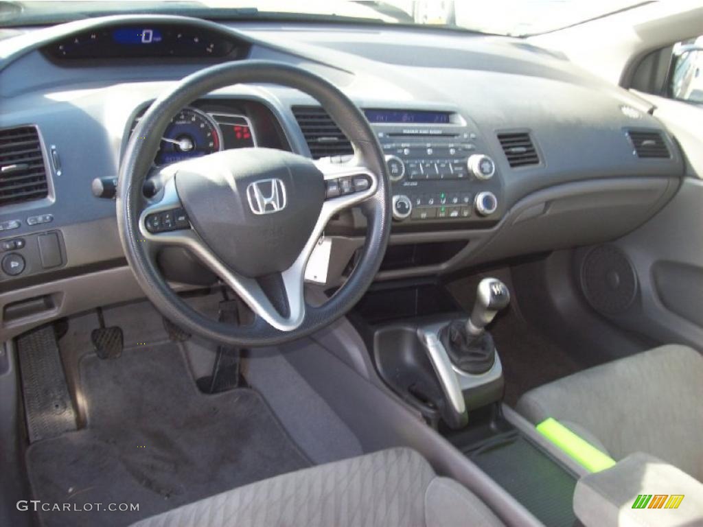 Gray Interior 2009 Honda Civic EX Coupe Photo #39415581