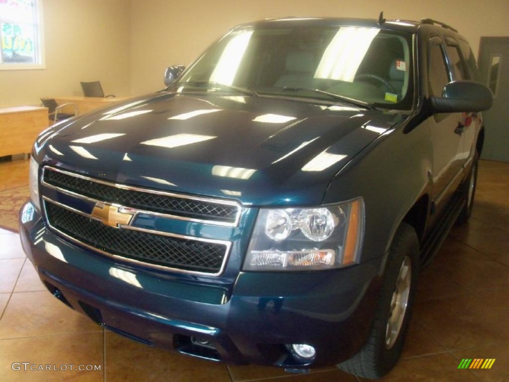 2007 Tahoe LS 4x4 - Bermuda Blue Metallic / Dark Titanium/Light Titanium photo #1