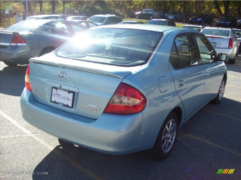 2002 Prius Hybrid - Aqua Ice Opalescent / Gray photo #19