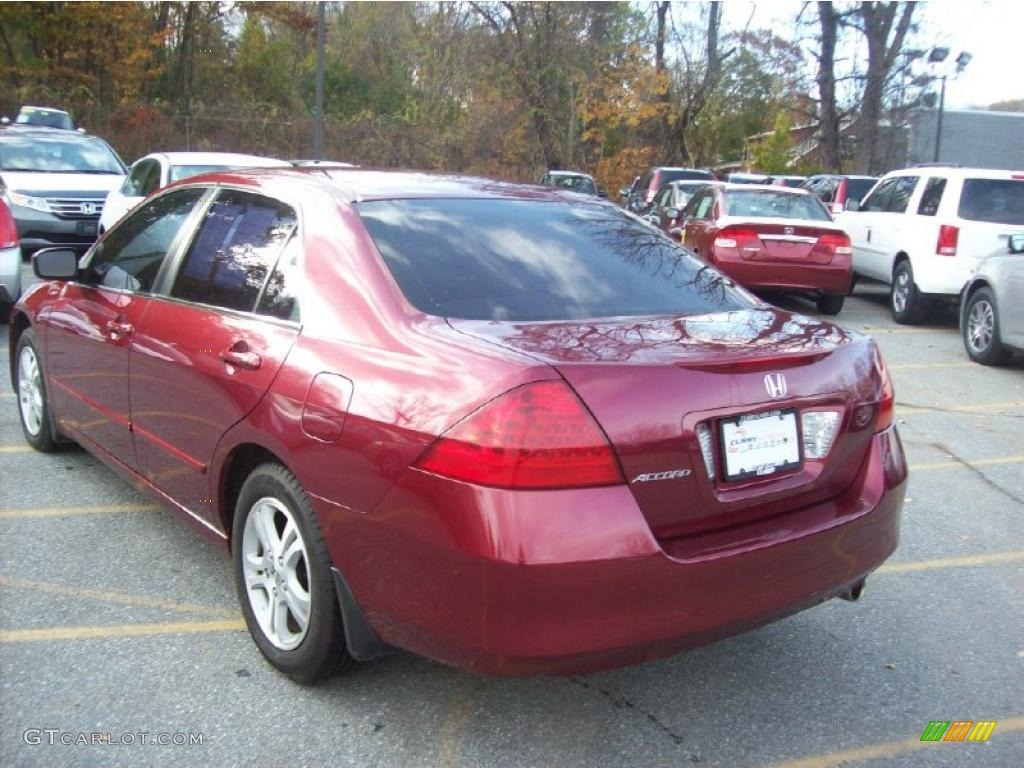 2006 Accord EX Sedan - Redondo Red Pearl / Gray photo #2