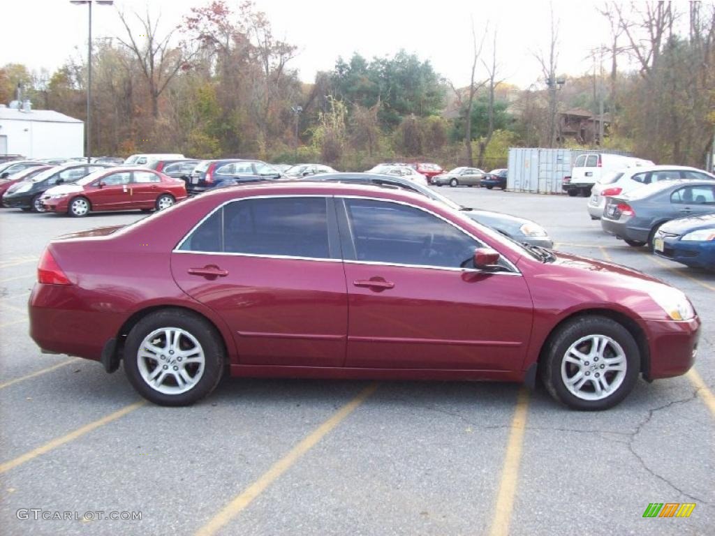 2006 Accord EX Sedan - Redondo Red Pearl / Gray photo #22