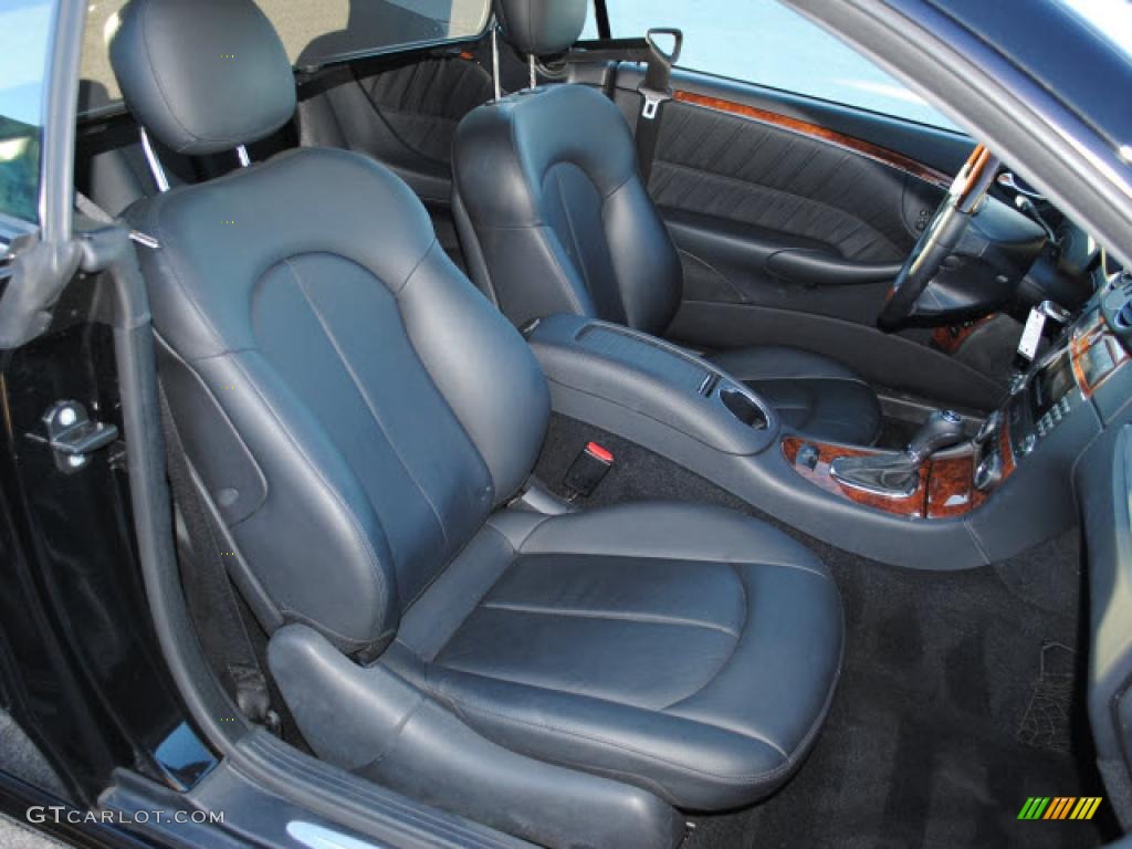 Black Interior 2008 Mercedes-Benz CLK 550 Cabriolet Photo #39419013