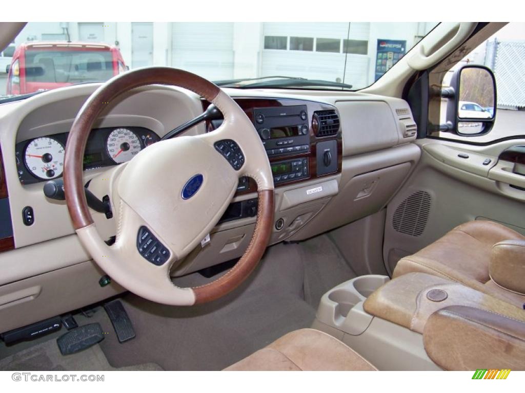 Castano Brown Leather Interior 2006 Ford F250 Super Duty King Ranch Crew Cab 4x4 Photo #39419921