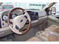 2006 Ford F250 Super Duty Castano Brown Leather Interior Prime Interior Photo