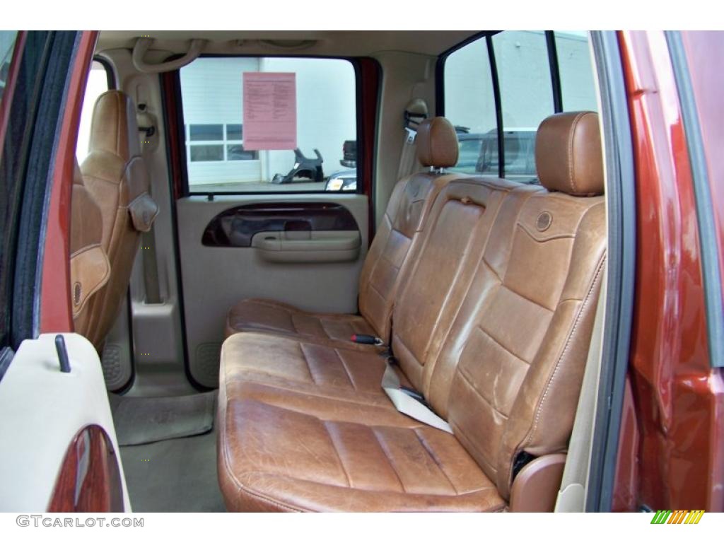 Castano Brown Leather Interior 2006 Ford F250 Super Duty King Ranch Crew Cab 4x4 Photo #39419945