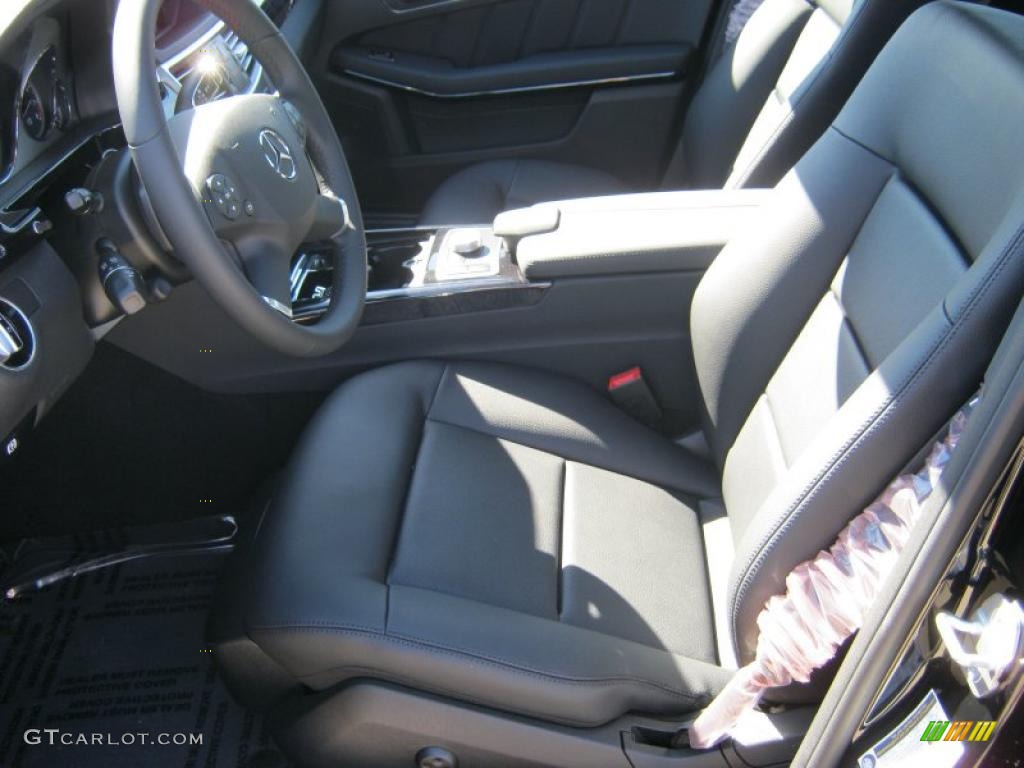 Black Interior 2011 Mercedes-Benz E 350 Sedan Photo #39421790