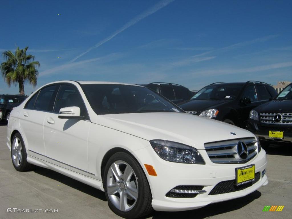 Arctic White 2011 Mercedes-Benz C 300 Sport Exterior Photo #39421838