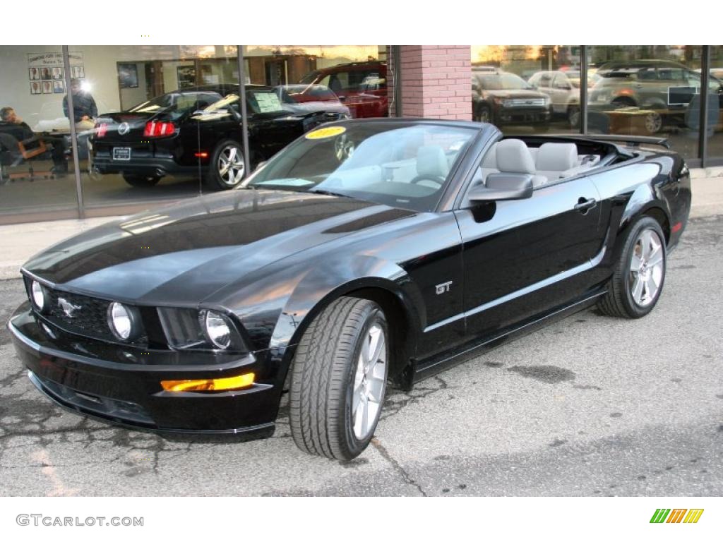 2007 Mustang GT Premium Convertible - Black / Light Graphite photo #1