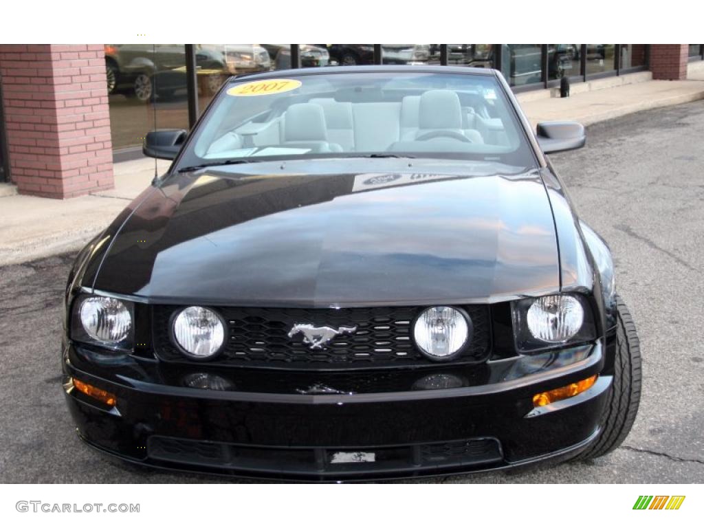 2007 Mustang GT Premium Convertible - Black / Light Graphite photo #2