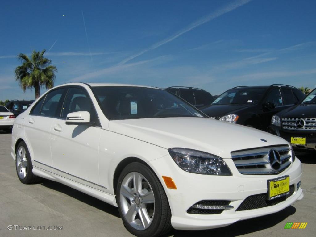 Arctic White 2011 Mercedes-Benz C 300 Sport Exterior Photo #39421934