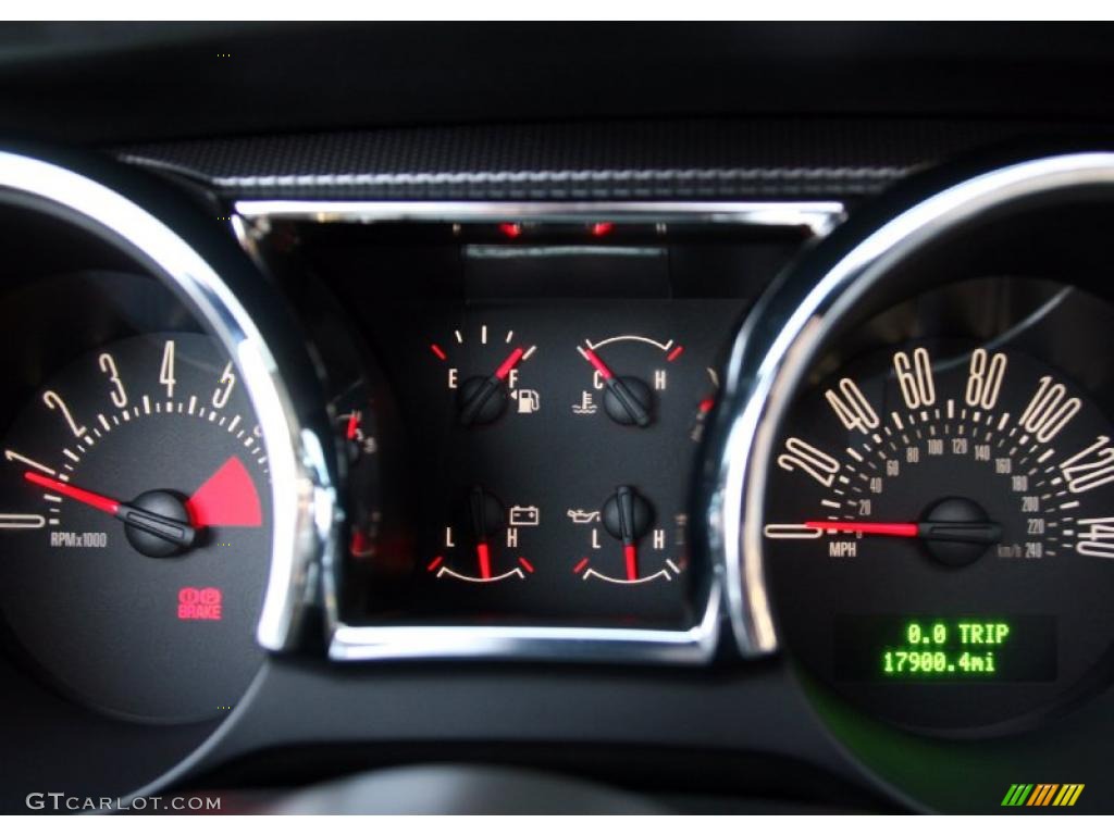 2007 Ford Mustang GT Premium Convertible Gauges Photo #39422150
