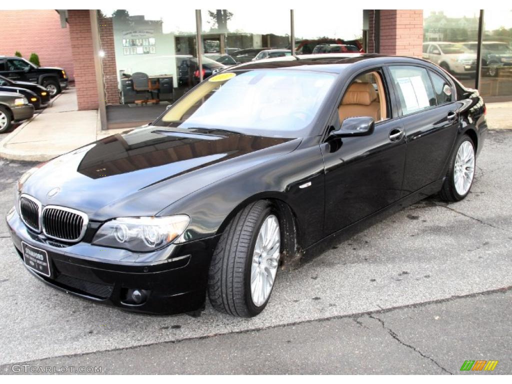 Black Sapphire Metallic 2007 BMW 7 Series 750Li Sedan Exterior Photo #39422178