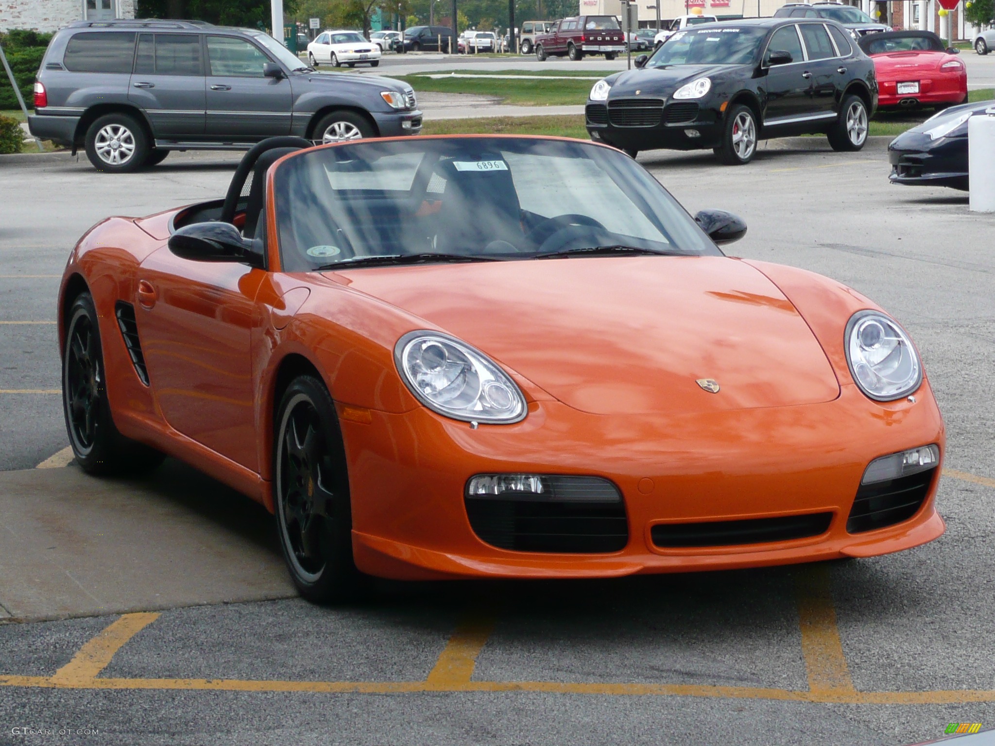 2008 Boxster S Limited Edition - Orange / Black w/ Alcantara Seat Inlay photo #7
