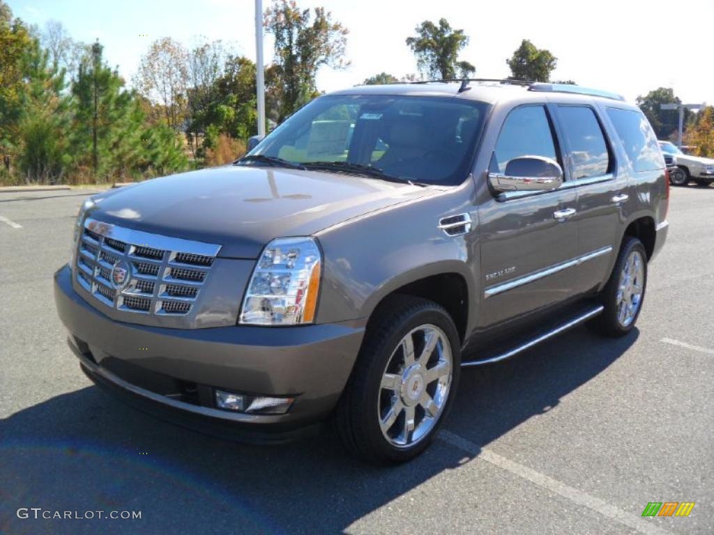 Mocha Steel Metallic 2011 Cadillac Escalade Luxury AWD Exterior Photo #39423438