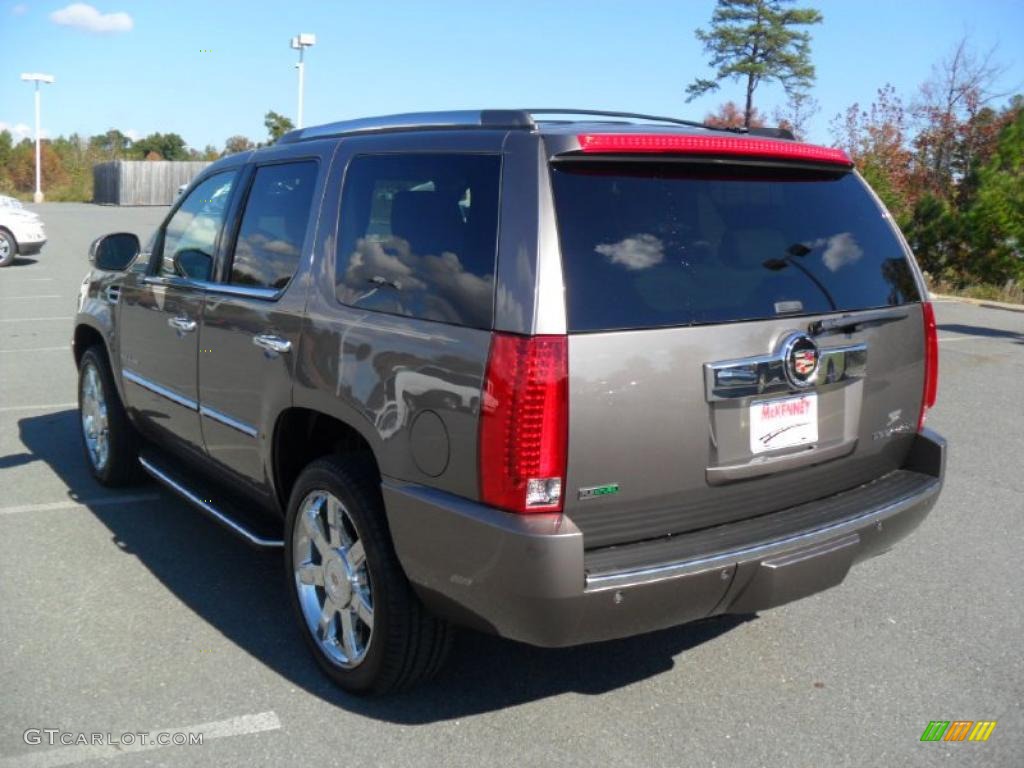 Mocha Steel Metallic 2011 Cadillac Escalade Luxury AWD Exterior Photo #39423456
