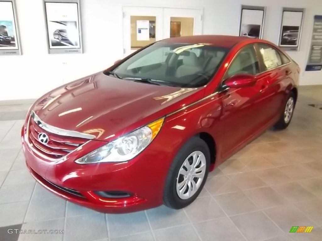 2011 Sonata GLS - Venetian Red / Camel photo #2