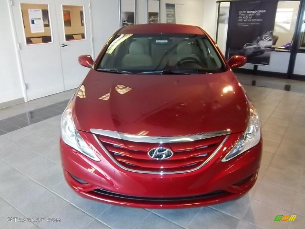 2011 Sonata GLS - Venetian Red / Camel photo #3