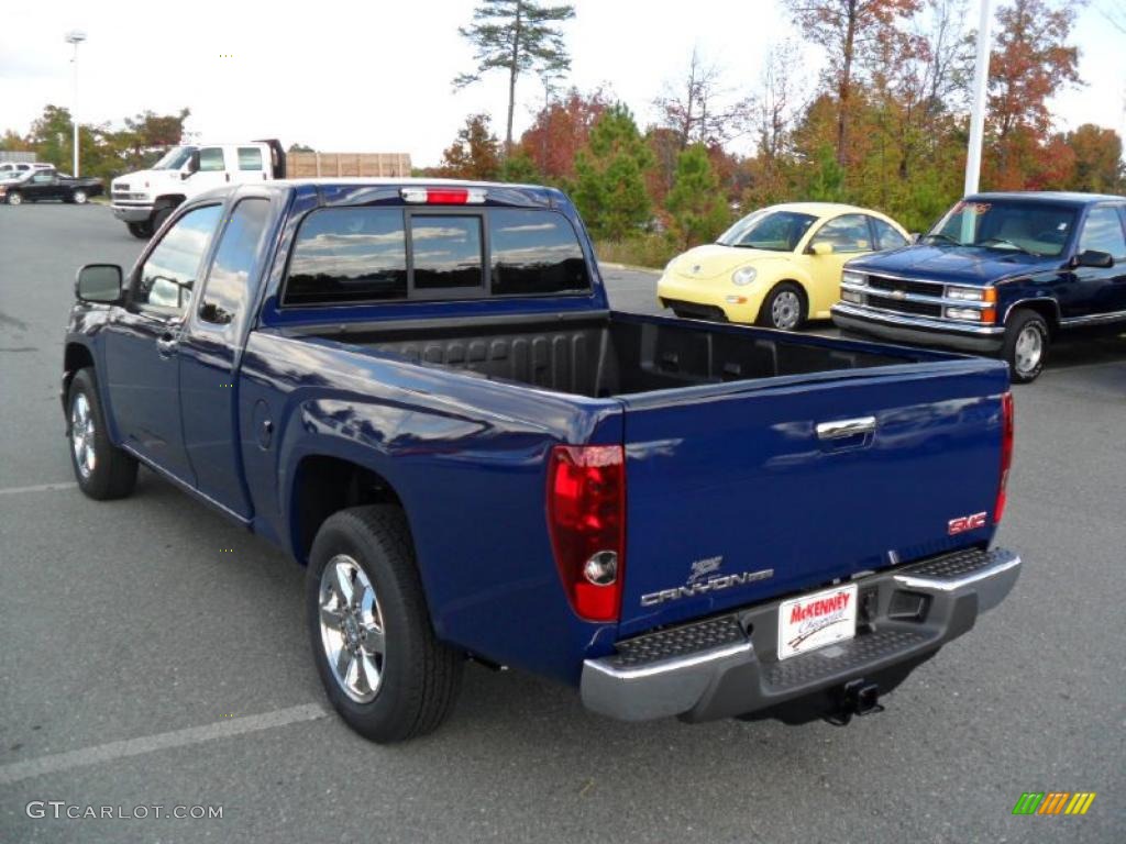 Navy Blue 2011 GMC Canyon SLE Extended Cab Exterior Photo #39425730