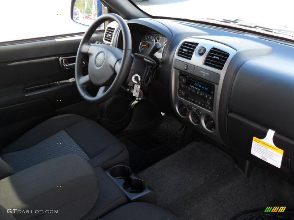 2011 GMC Canyon SLE Extended Cab Ebony Dashboard Photo #39425998