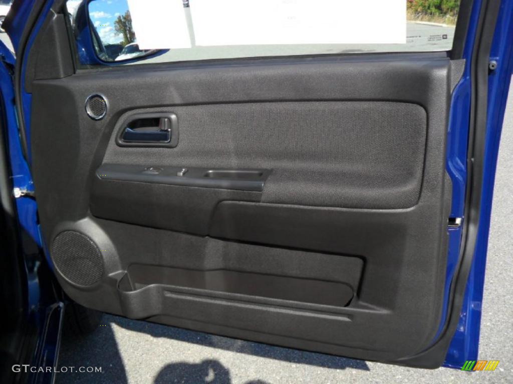 2011 GMC Canyon SLE Extended Cab Ebony Door Panel Photo #39426022