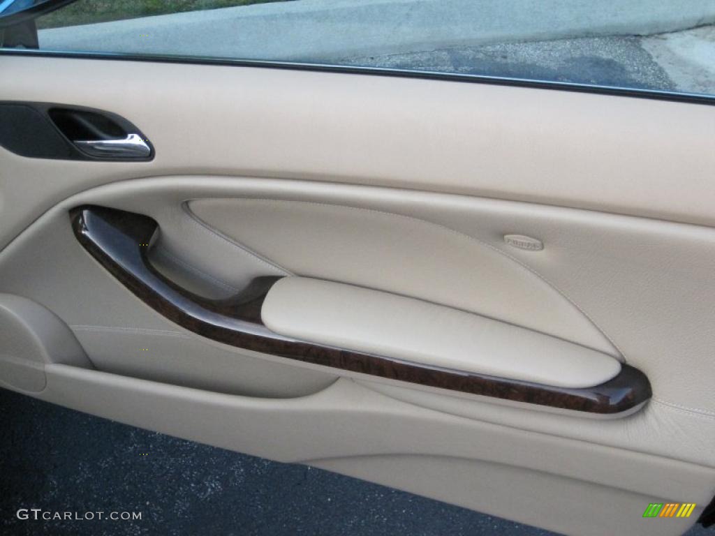 2001 BMW 3 Series 330i Convertible Sand Door Panel Photo #39427326