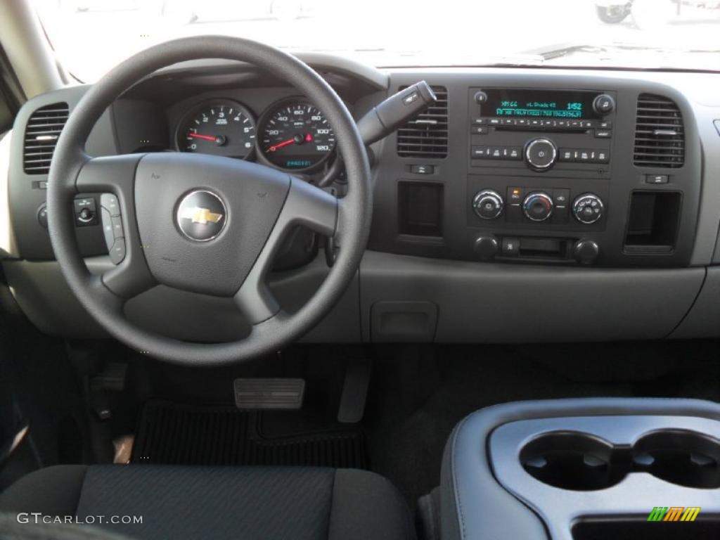 2011 Chevrolet Silverado 1500 LS Crew Cab Dark Titanium Dashboard Photo #39428174