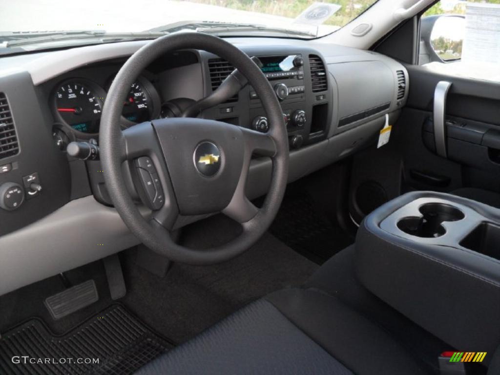 2011 Silverado 1500 LS Crew Cab - Summit White / Dark Titanium photo #25