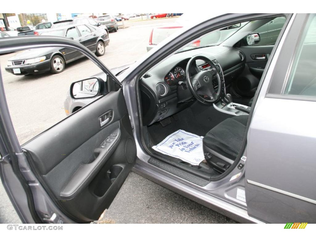 Black Interior 2007 Mazda MAZDA6 i Sport Sedan Photo #39428606