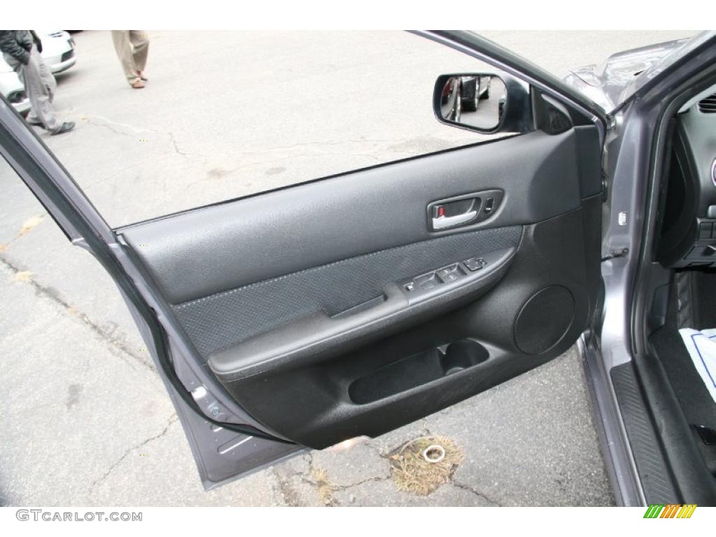 2007 Mazda MAZDA6 i Sport Sedan Black Door Panel Photo #39428650
