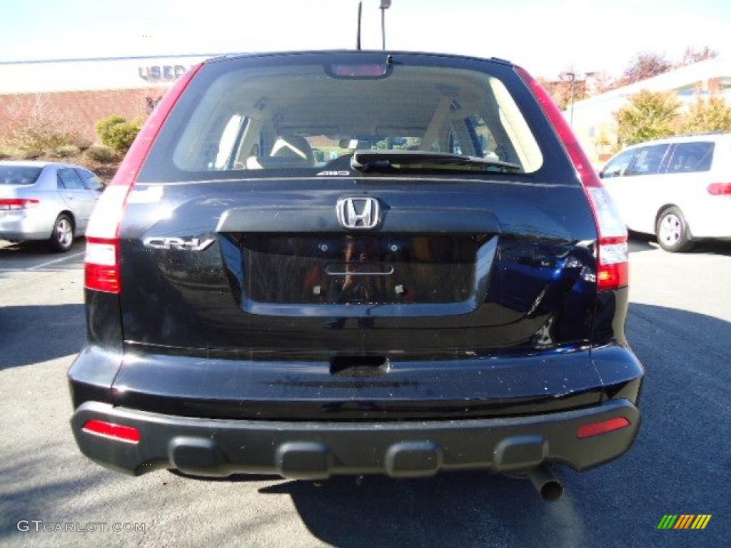 2008 CR-V LX 4WD - Nighthawk Black Pearl / Ivory photo #3